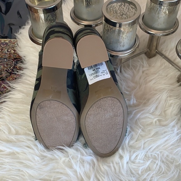 G By Guess Women’s Camouflage Peep Toe Mules Canvas Sandals Size 8.5 - Picture 4 of 11